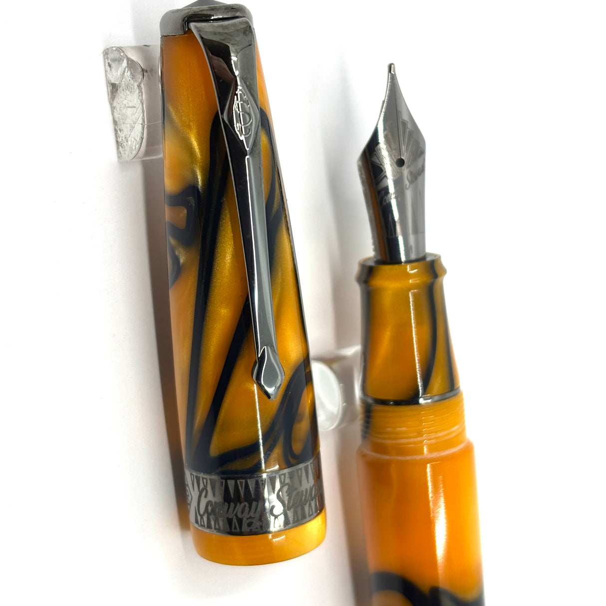 Conway Stewart Model #100 Orange Swirl Fountain Pen