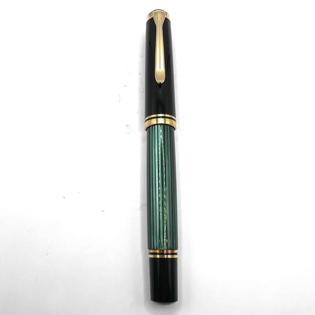 Pelikan M1000 Black/Green Striped Fountain Pen (Ca. 1999)