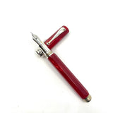 Montegrappa Symphony Lustrous Red Celluloid Octagonal Fountain  Pen