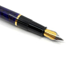 Waterman Phileas Purplish/Blue Marble (First Generation) Fountain Pen