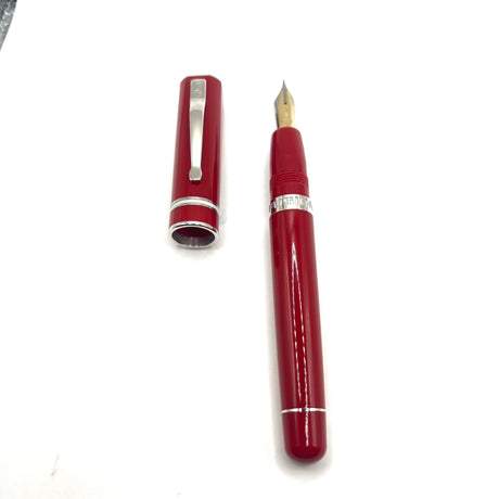 Delta Red Fusion One Fountain Pen - Broad Fusion Nib (Layer of 18kt Gold over Steel Nib)