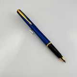 Parker Inflection Blue Metallic Lacquer - Rollerball and Ballpoint