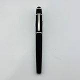 Cartier Diabolo Black Matte rubber touch Satin silver trim - Fountain Pen
