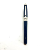 S.T. Dupont Orpheo (Largest Size) Blue Chinese Lacquer Placed Metal Fountain Pen