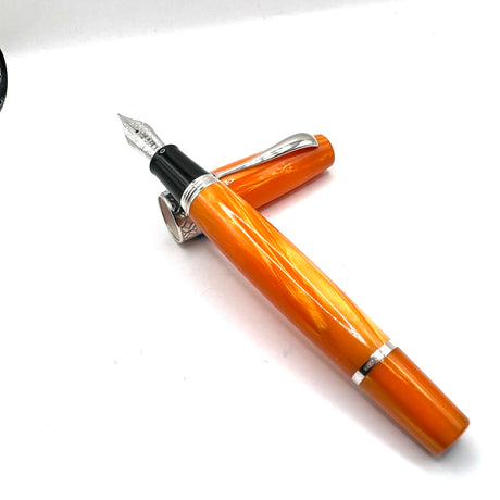 Montegrappa Miya Orange Celluloid Limited Edition Fountain Pen