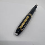 Montblanc Meisterstuck Black Resin #147 LeGrand Traveler  Fountain Pen - Medium 14kt Gold  Nib
