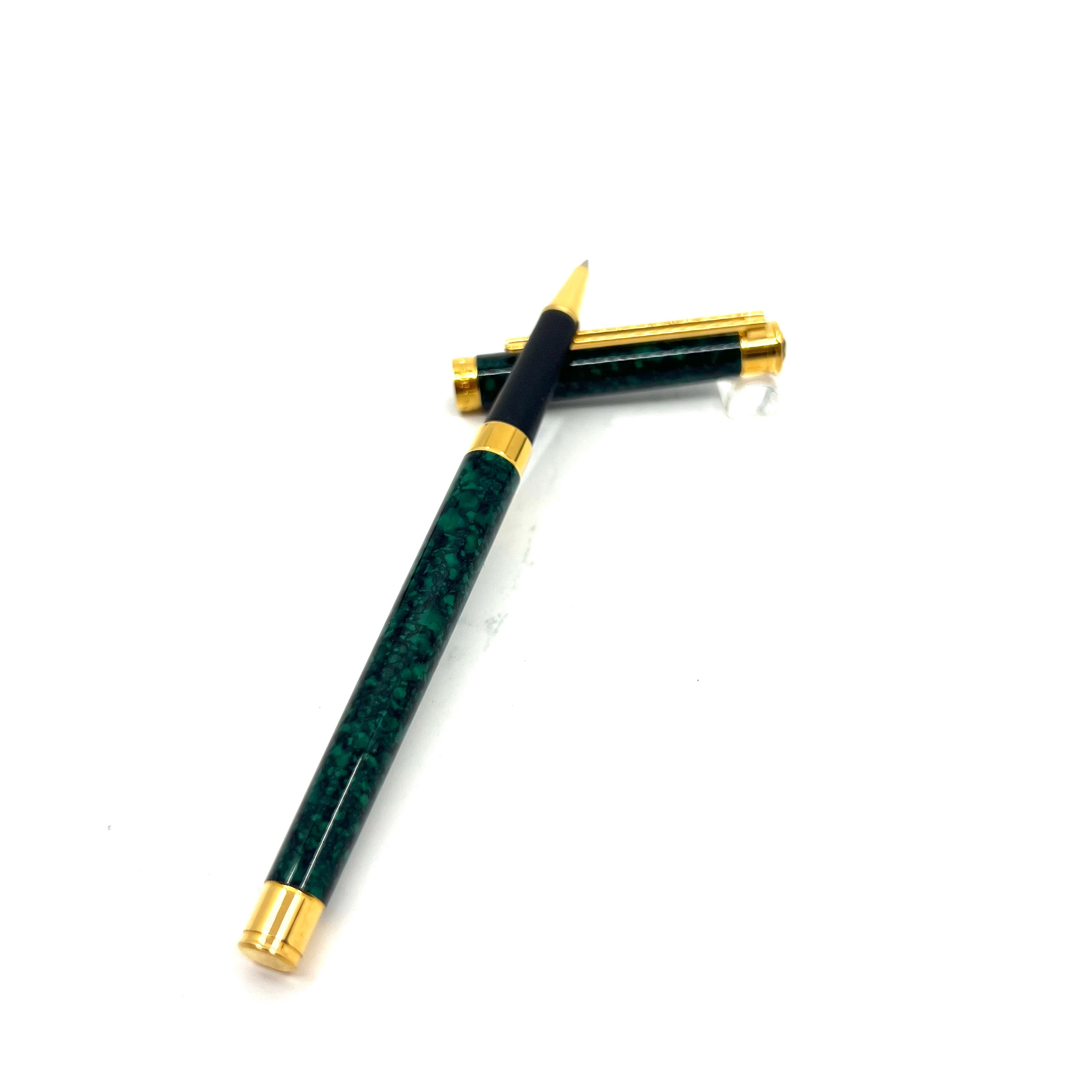 Montblanc Noblesse Green & Black Marbled Rollerball – Fountain Pen