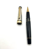 Aurora Optima Sterling Silver Guilloche Cap/Black Resin Barrel  Rollerball