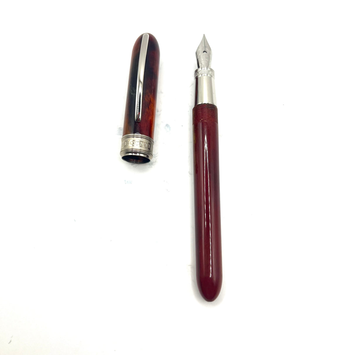 Visconti (First Generation) Van Gogh Sandal Red Midi Fountain Pen- Medium Stainless Steel Nib