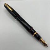 Platinum Izumo Urushi Akatame(Red) Hand Painted Lacquer Oversized Fountain Pen  - Fine 18kt Gold Nib