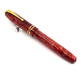 Conway Stewart Dinkie Lustrous Marbled Fiery Red Fountain Pen