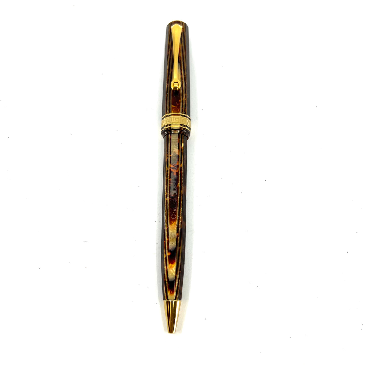 OMAS Original Style Arte Italiana  Arco Bronze Celluloid Paragon Ballpoint Pen (Ca. 1997) - Compatible Refills Now Available!