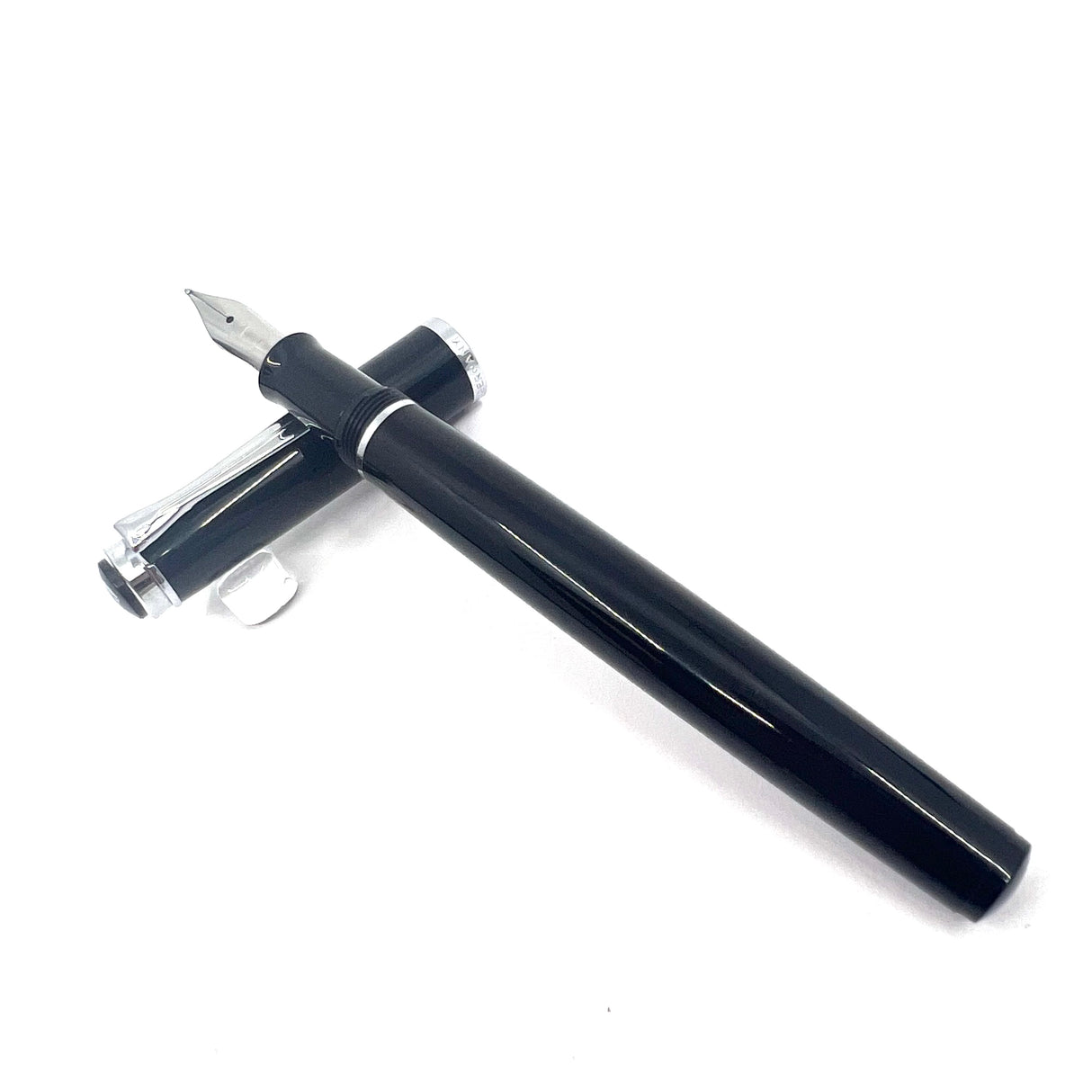Pelikan P205 Cartridge-Fill Black Fountain Pen   - Medium Stainless Steel Nib