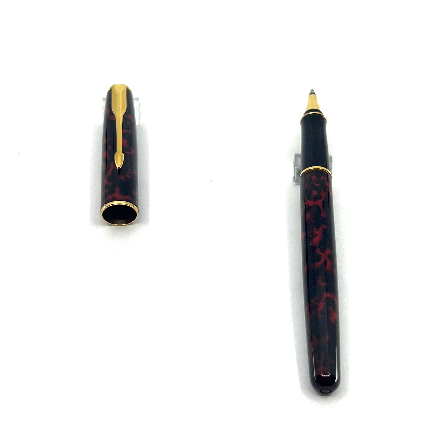 Parker Sonnet Firedance Lacque Red/Black Marble Rollerball