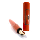 Bexley ULTRA GIANT Limited Edition Black Ebonite Fountain Pen with a Companion Orange Fountain Pen Hidden Inside - Oversized Medium 14kt  Gold Nib - Number 00 of 25 that were sold to the Public