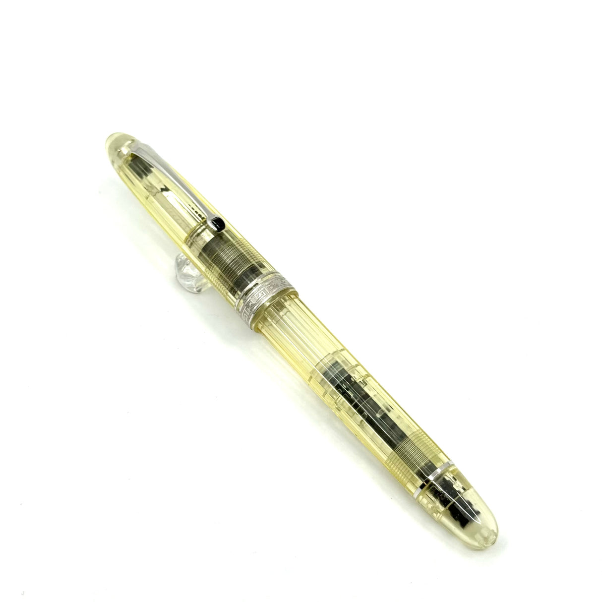 OMAS Ogiva Transparent Fluted Demonstrator Fountain Pen - Medium 18kt Gold Nib
