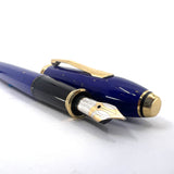 Cross Townsend Blue Lapis Lazuli/ 22K Gold Dust Fountain Pen - Fine 18kt Gold Nib