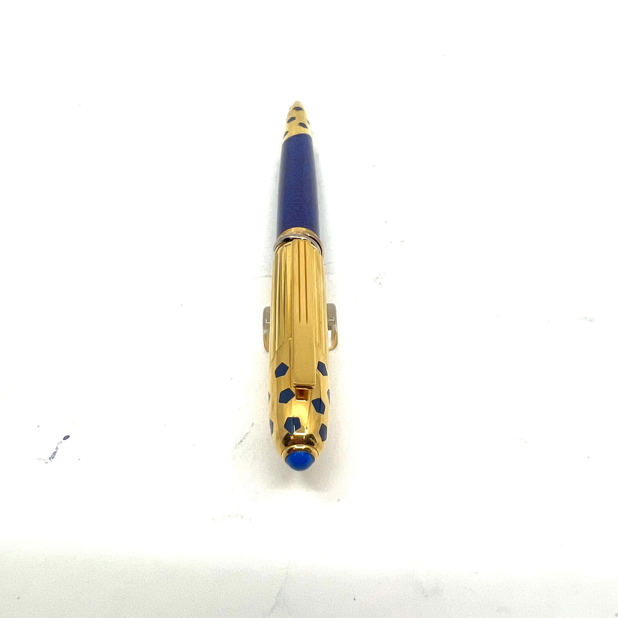 Cartier Panthere Blue Lacquer Ball Pen