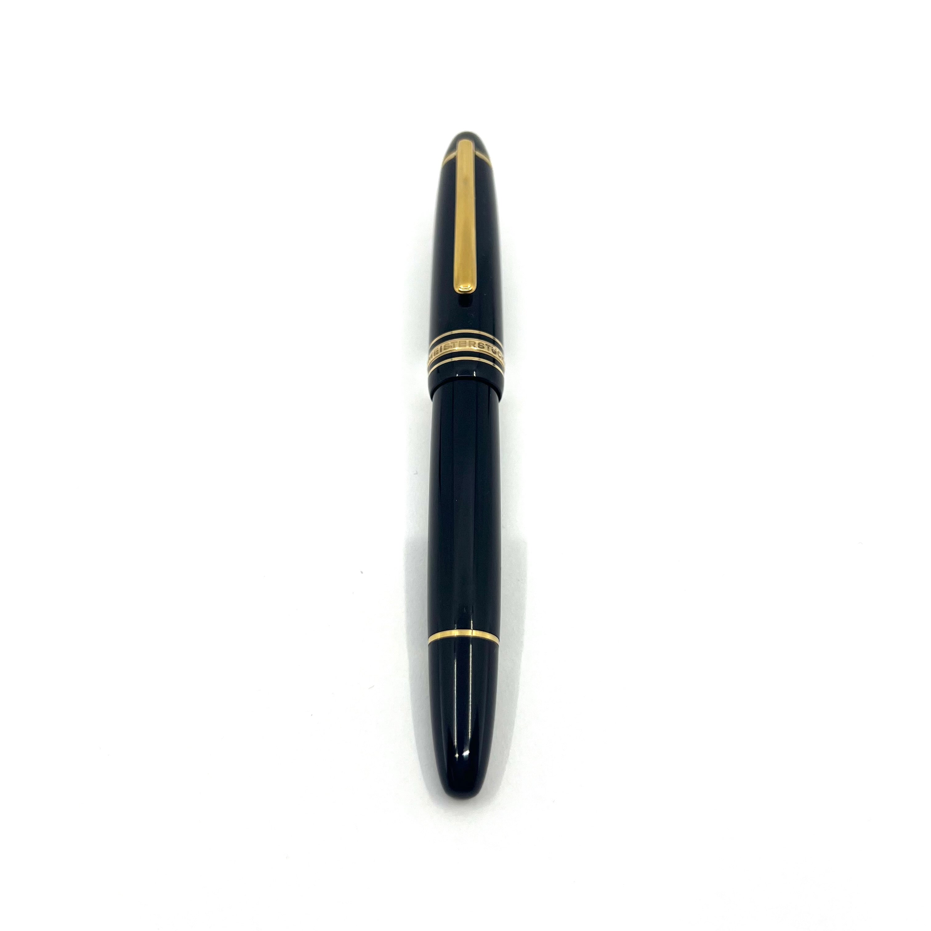 Montblanc Black Meisterstuck #146 LeGrand Fountain Pen - Fine 14kt