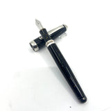 Signum (Italy) Marbleized Brown Fountain Pen - Broad 18kt Gold Nib