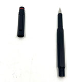 Rotring #600 Black Hexagonal Metal Fountain Pen