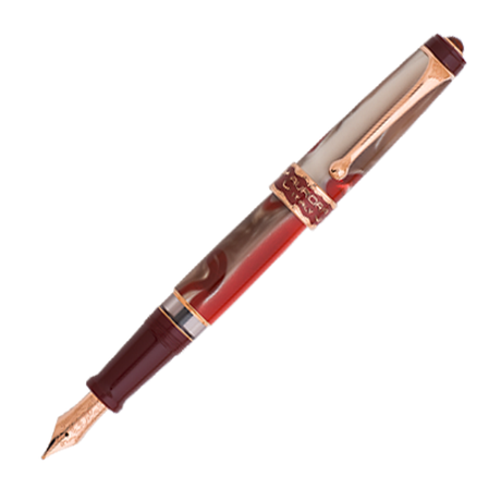 Aurora Oceania Red and Sand - Fountain Pen (18kt Gold Nib)