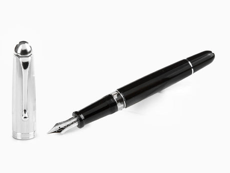 Aurora 88 Silver Plated w/Chrome Cap Large - Fountain Pen