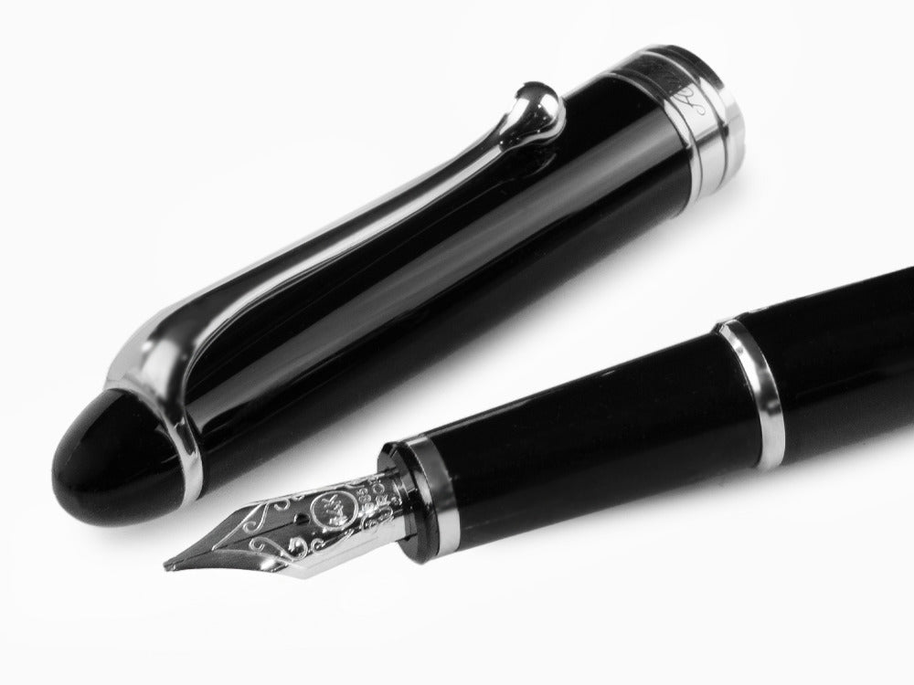 Aurora 88 Chrome Small w/ Nikargenta Trim Fountain Pen – Fountain