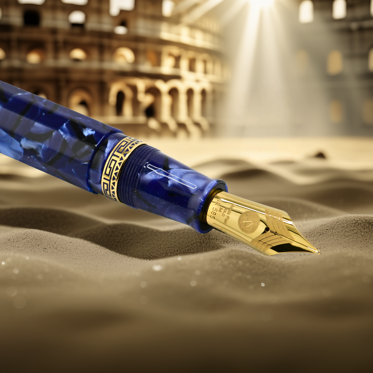 Armando Simoni Club Gran Gladiator Blue La Royale Fountain Pen Collection