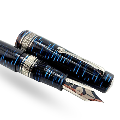 ASC Bologna Extra Blue "Wall Street" Skyscraper  Limited Edition Fountain Pen Collection