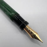 Aurora Internazionale Green Marble Auroroloide Limited Edition  Fountain Pen - Fine 18kt Gold Nib