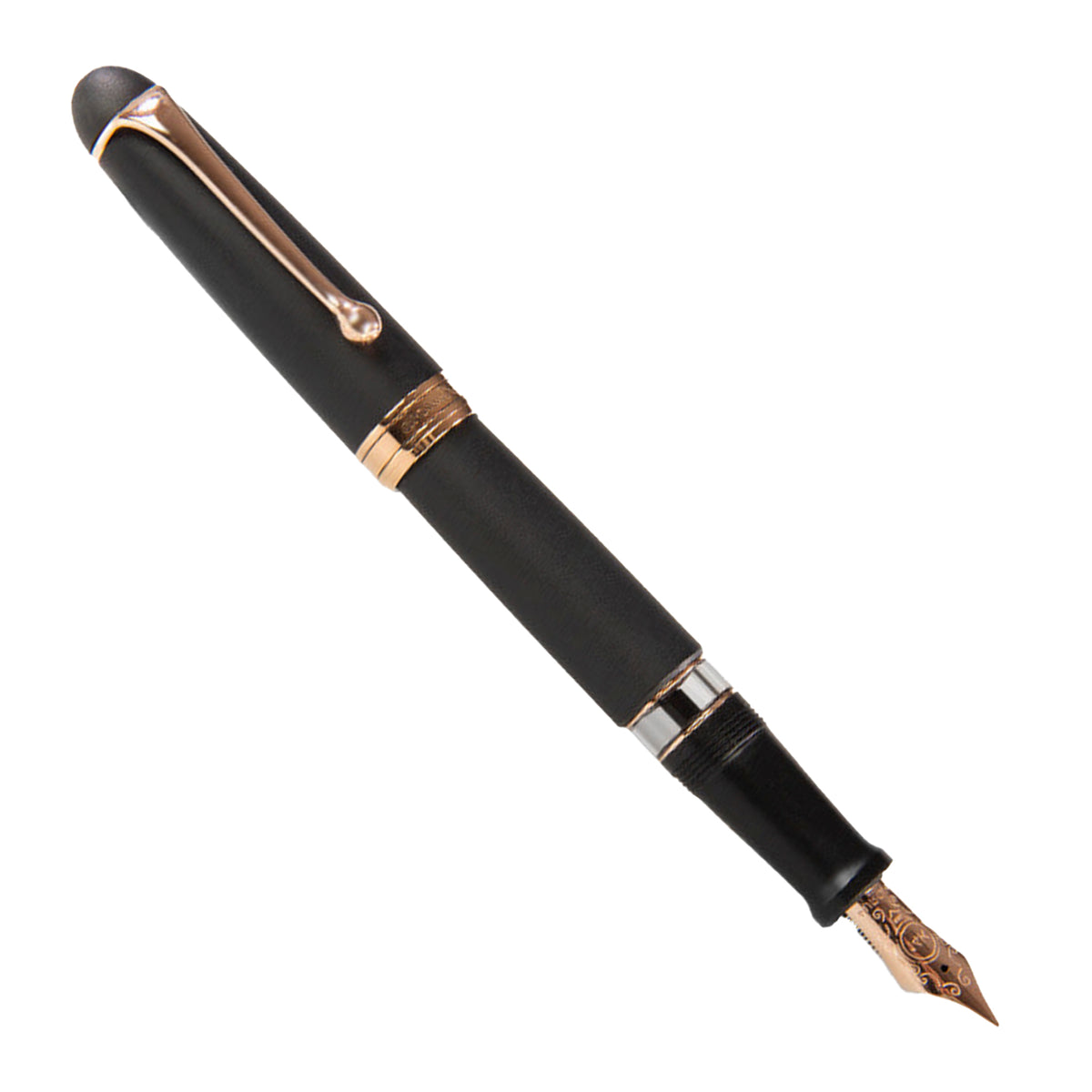 Large Ink Pen Aurora 88 Satin w/Rose Gold Trim Large - Fountain Pen – Fountain Pen ...