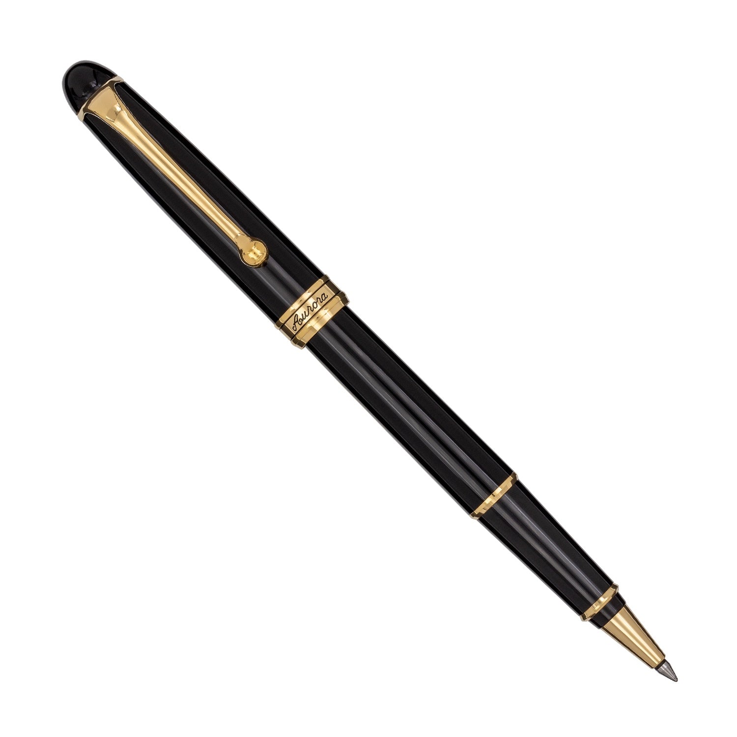 Aurora 88 Gold Plated Black Resin Rollerball – Fountain Pen Hospital