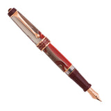 Aurora Oceania Red and Sand (18kt Gold Nib)- Fountain Pen