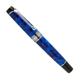 Aurora Optima Blue Auroloide/Chrome Trim - Fountain Pen