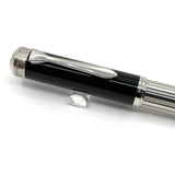 Pelikan M7005 Majesty Fountain Pen - Black Cap/Sterling  Silver Barrel