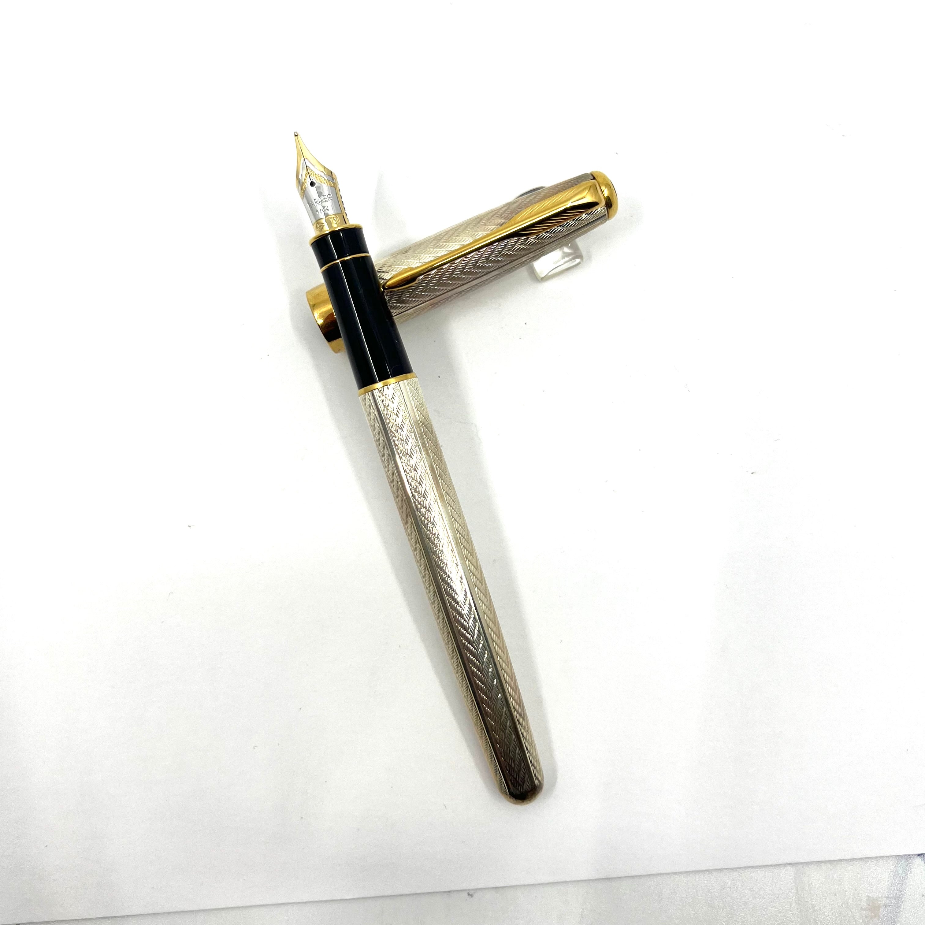 Parker Sonnet Fougere Sterling Silver Fountain Pen – Fountain Pen