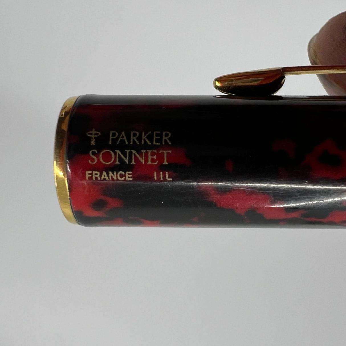 Parker Sonnet Lacque Firedance Red/Black Marbled Fountain Pen