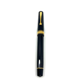 OMAS Milord Black Paragon Fountain Pen - Broad 18kt Gold Nib