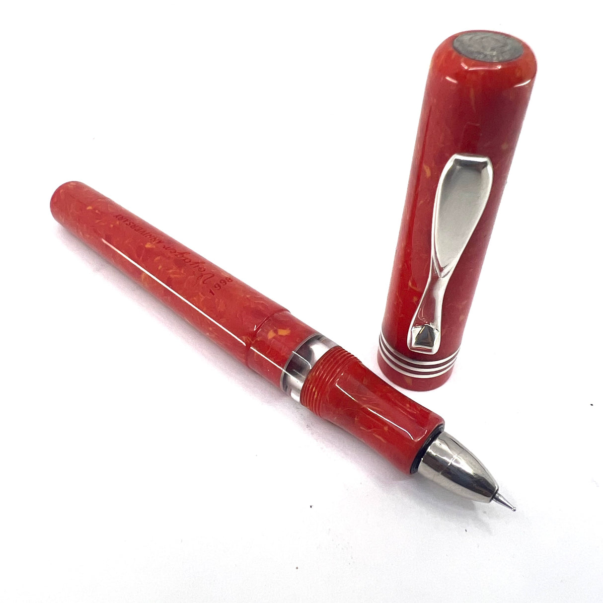Visconti Voyager Coral Celluloid 10 years anniversary 1988-1998 - Eco-Rollerball