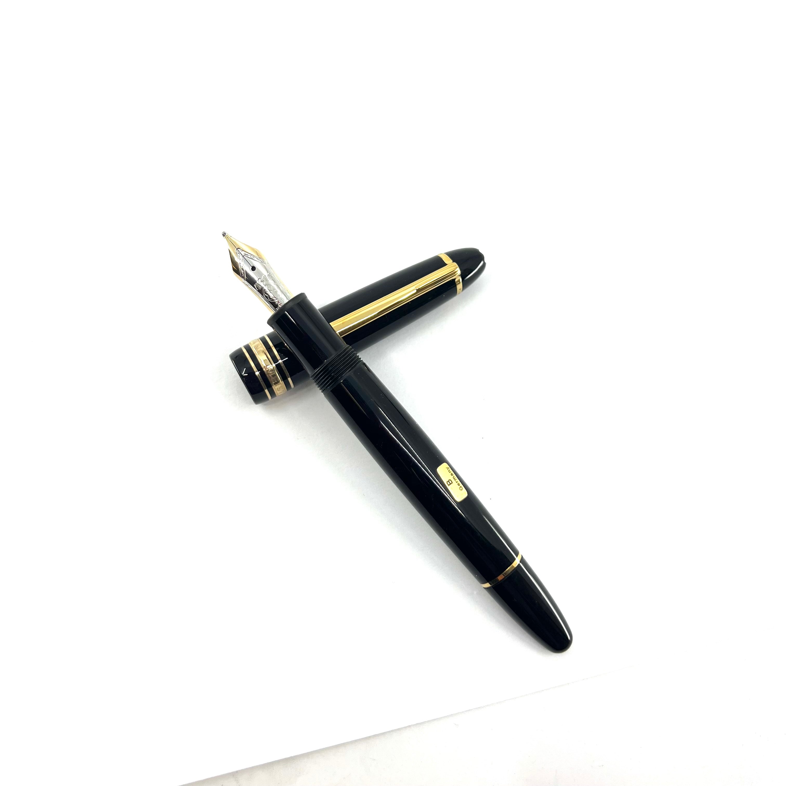 Montblanc #147 Traveler Black Resin LeGrand Meisterstuck Fountain