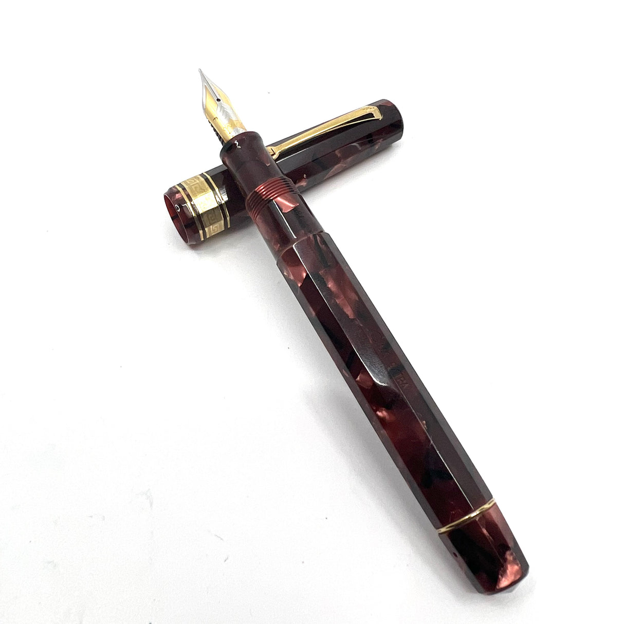 Omas Paragon Scarlet Red Celluloid (1994) - Fountain Pen