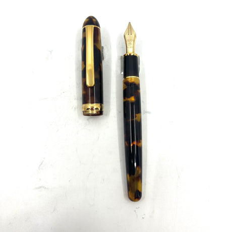 Platinum Tortoiseshell Celluloid #3776 Fountain Pen