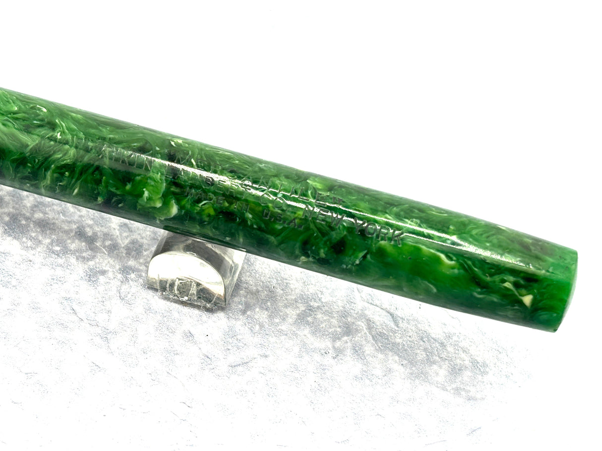 Aikin Lambert  New York "Mercantile"  Jade Green Celluloid   Fountain Pen