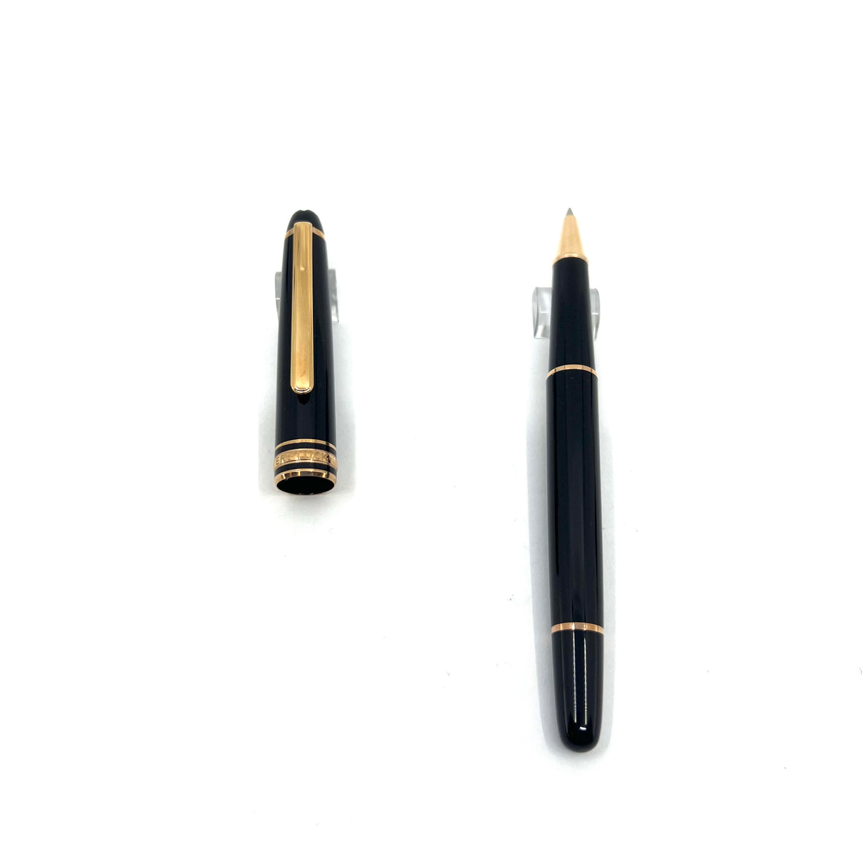 Montblanc Meisterstuck Classique #163 Black Resin  Rollerball - Rose Gold-Plated Trim