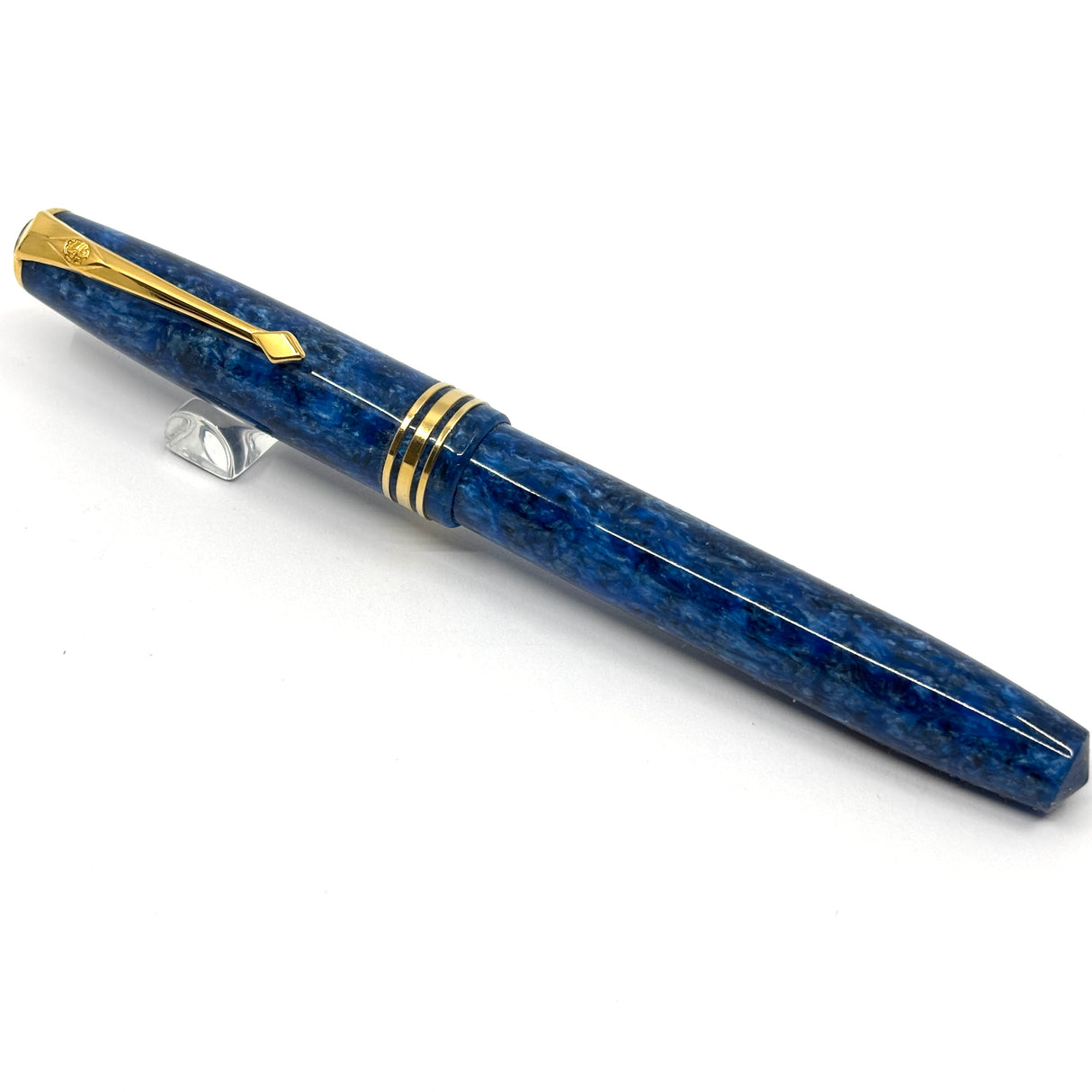 Conway Stewart Lustrous Marbled Blue Fountain Pen