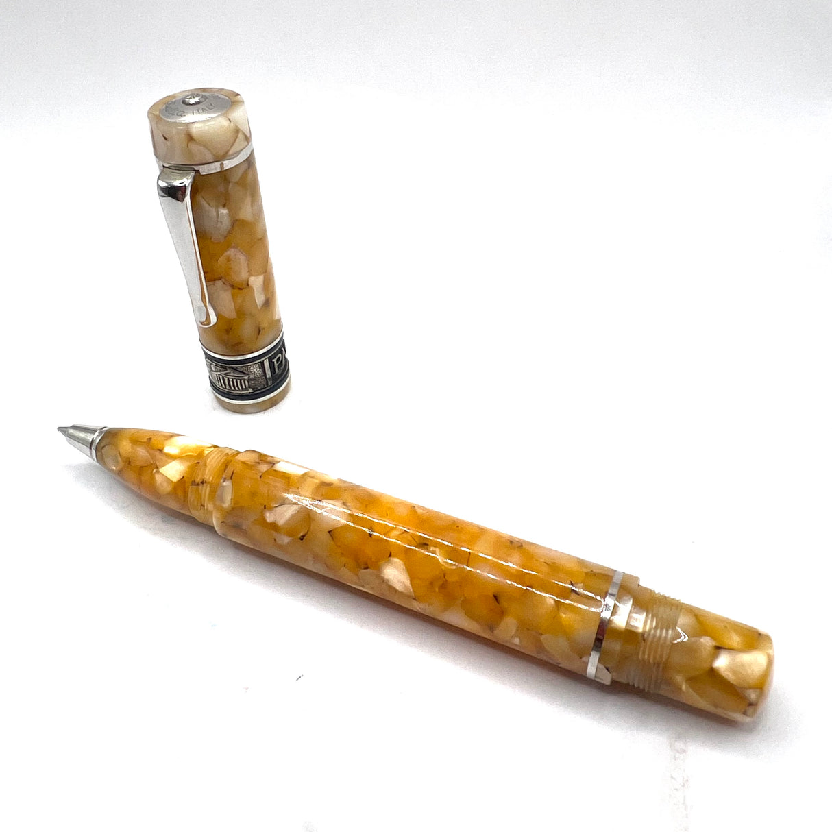 Delta Pantheon Amber Marble Limited Edition Rollerball