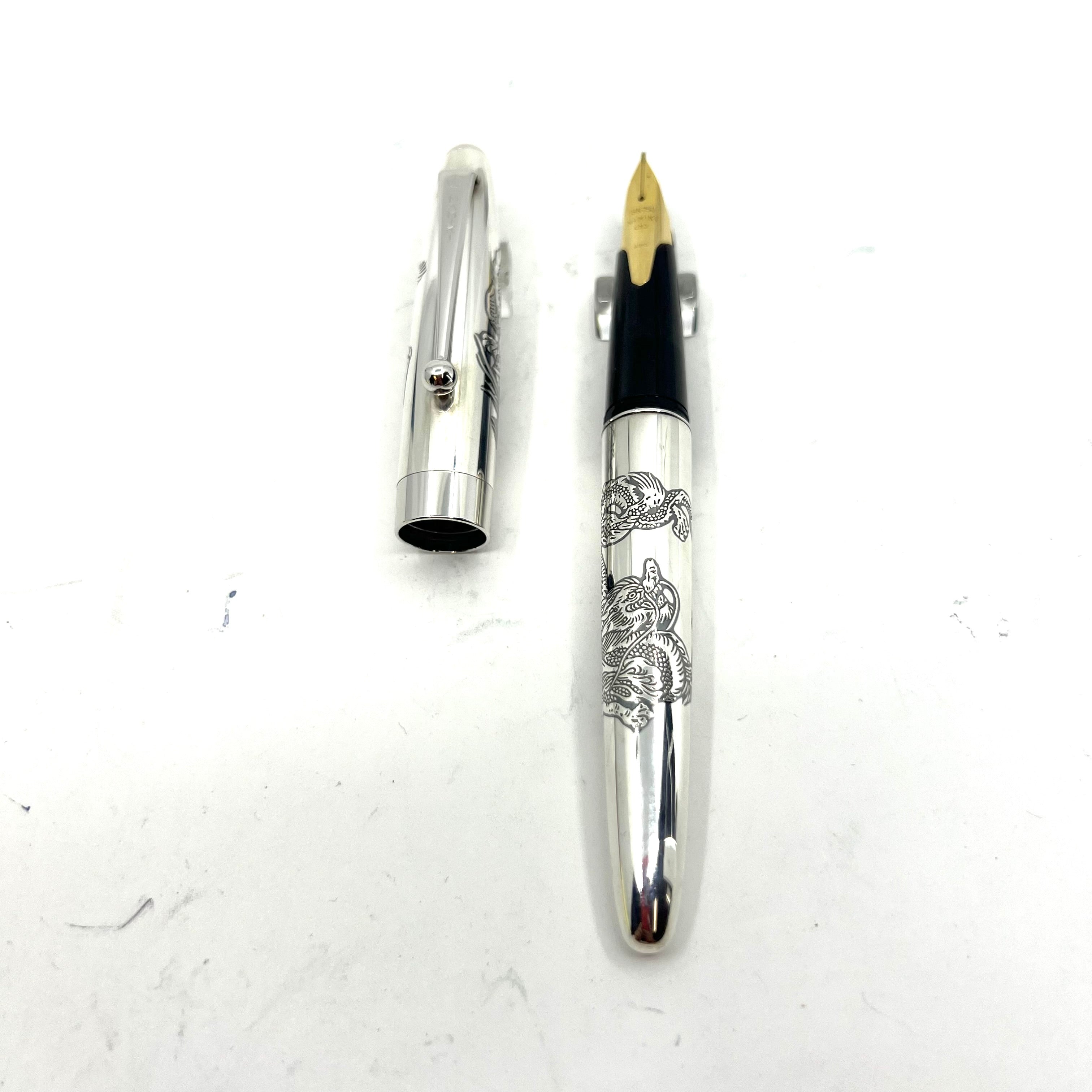 Pilot-Namiki Sterling Silver Dragon Fountain Pen – Fountain Pen
