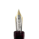 Marlen Eclisse Marbled Black & Lustrous Red Fountain Pen