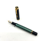 Pelikan M800 Black/Green Striped Fountain Pen